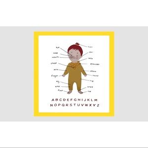 🆕alphabet body part square scarf/wrap